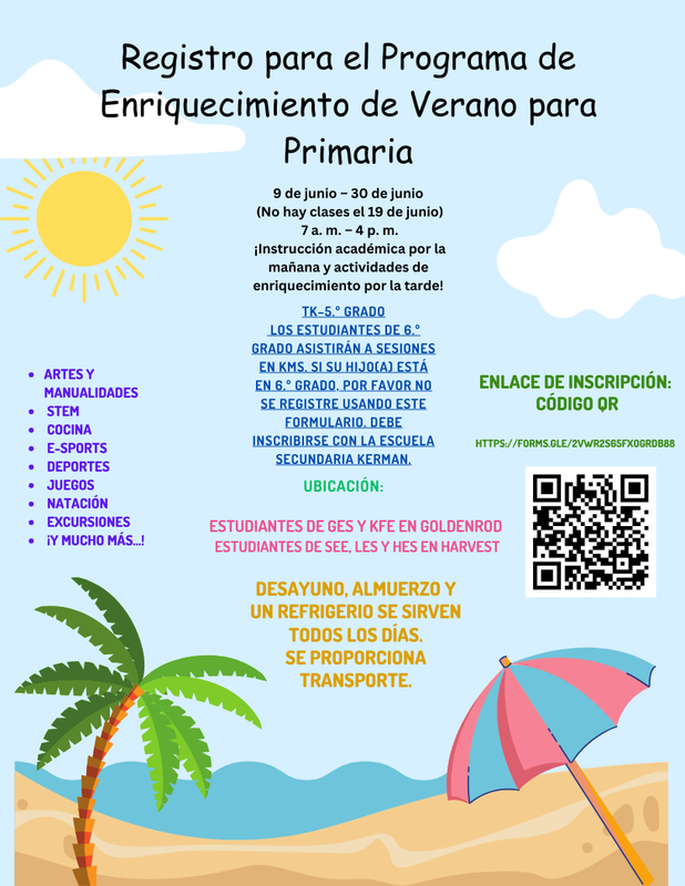 Elementary Summer Enrichment Program