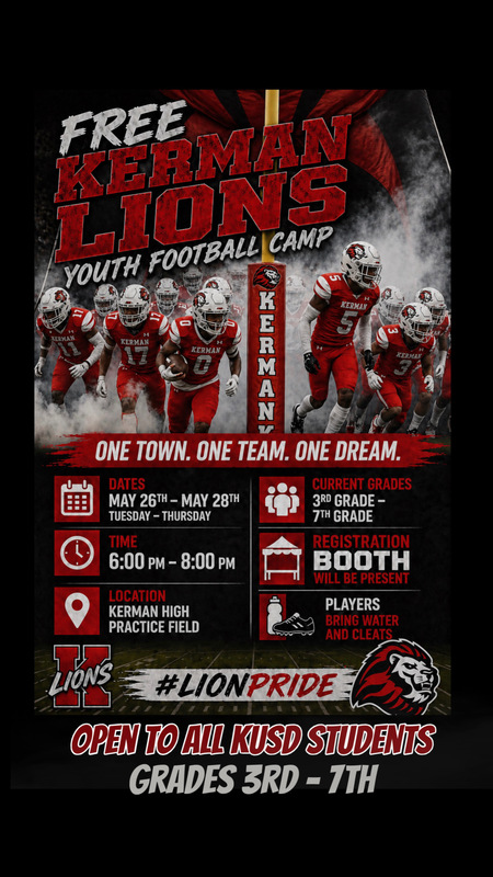 Kerman Lions Youth Football Camp