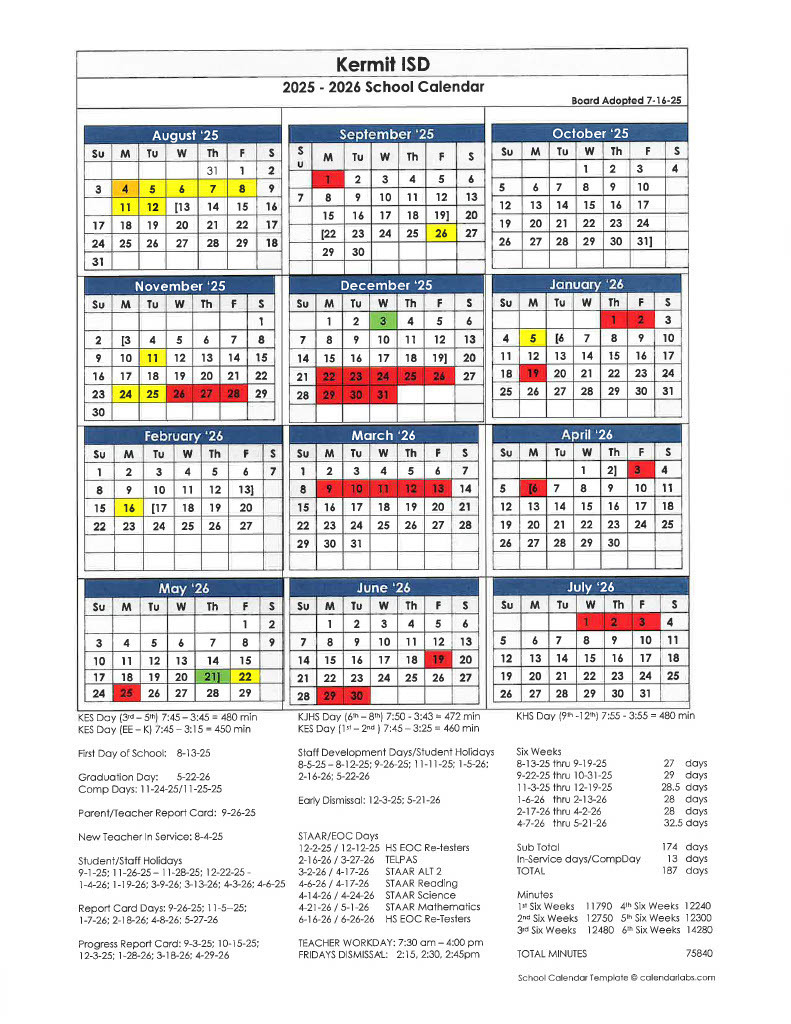 calendar 2025
