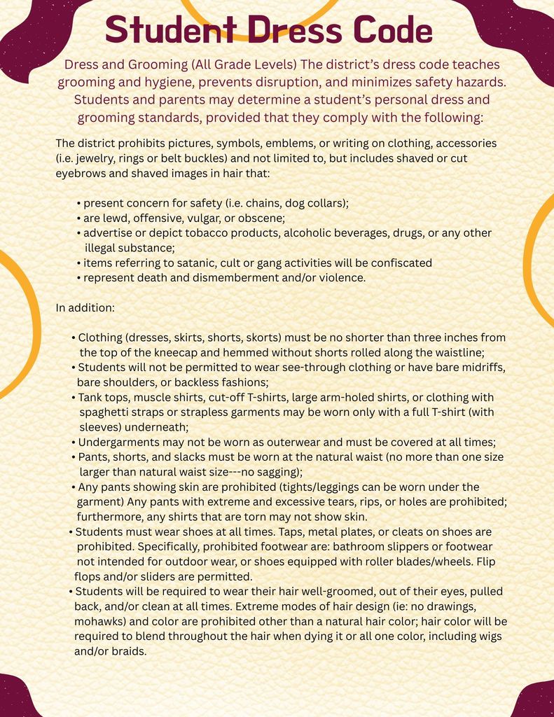 KJH 2nd Semester Reminders