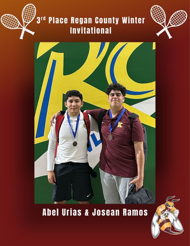 Tennis Doubles Abel Urias and Josean Ramos 3rd Place Flyer
