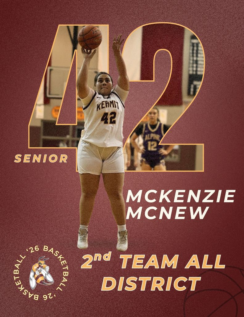 MCKENZIE MCNEW - 2ND TEAMM ALL DISTRICT