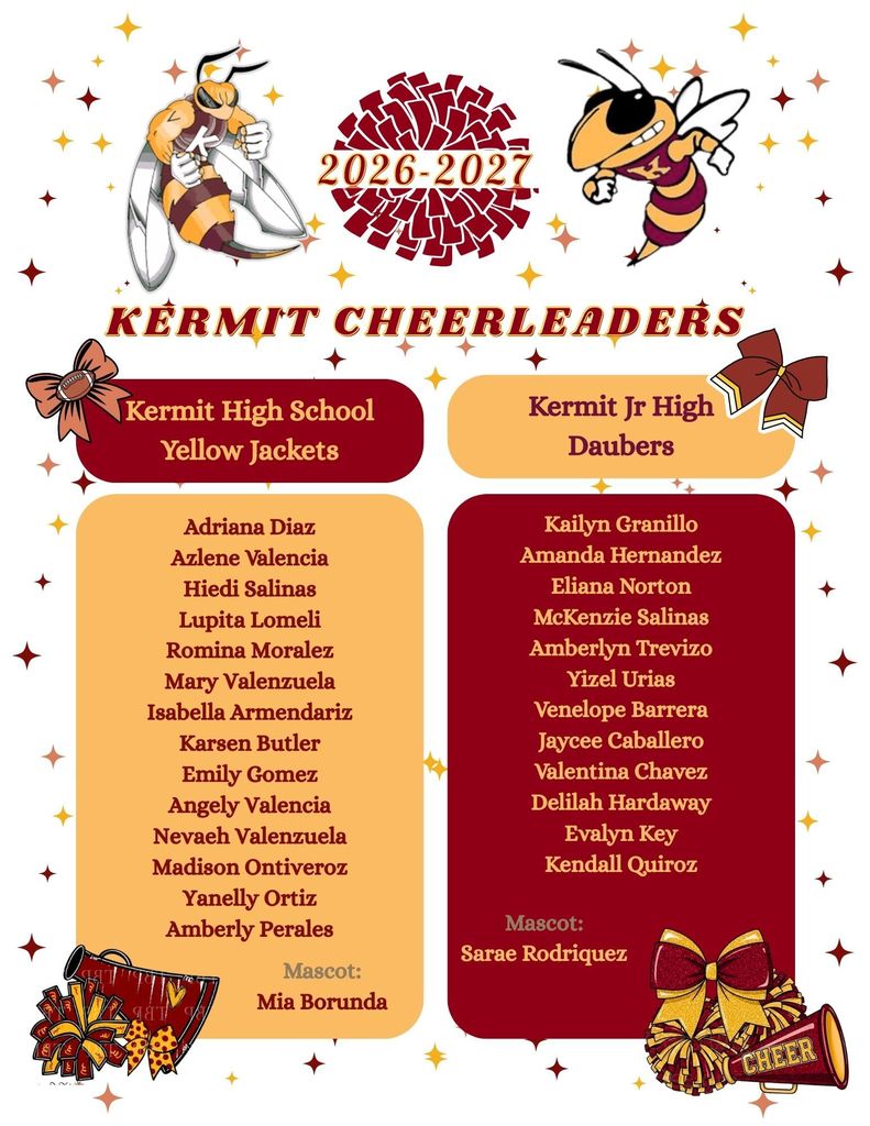 KHS & KJH 2026-2027 Cheer Squad