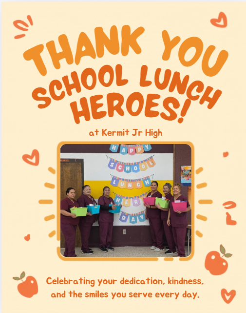 School Lunch Heroes Day. 5/1/26 KJH