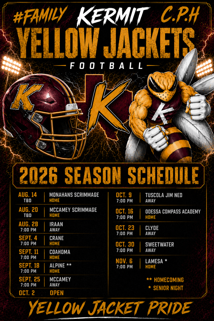 FOOTBALL SCHEDULE FOR THE 2026 SEASON
