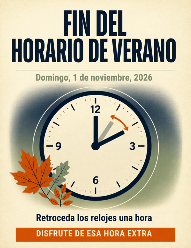 Daylight Saving Time Flyer-Spanish