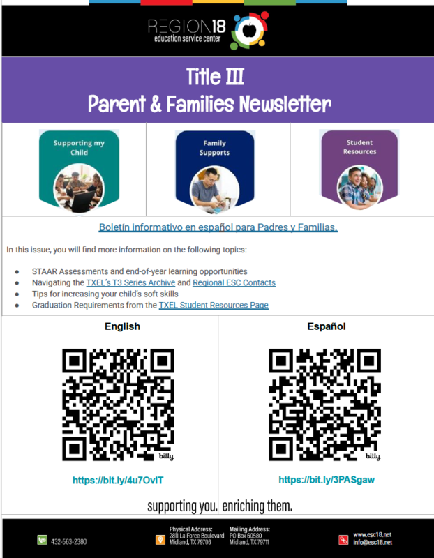Parent and Family Newsletter Flyer