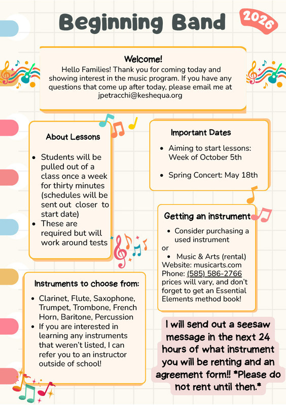 Beginner Band Handout