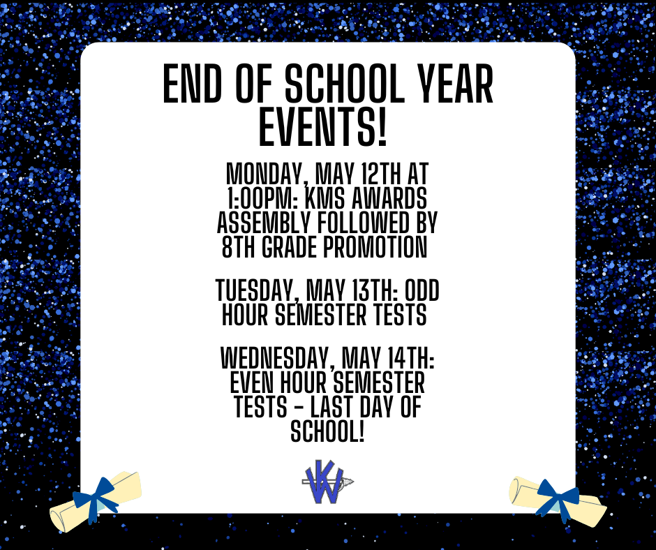 end of school year