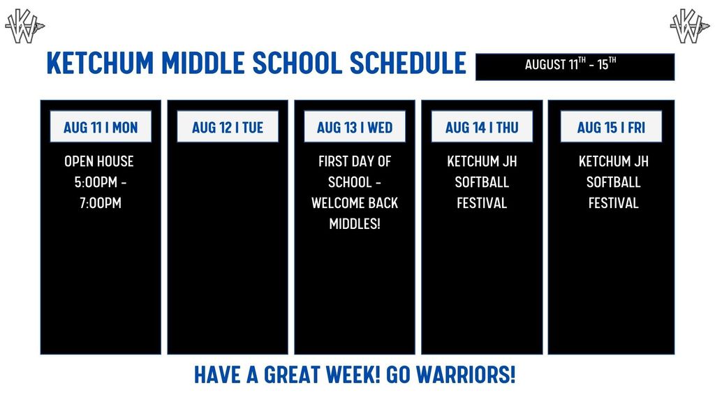 Weekly Schedule