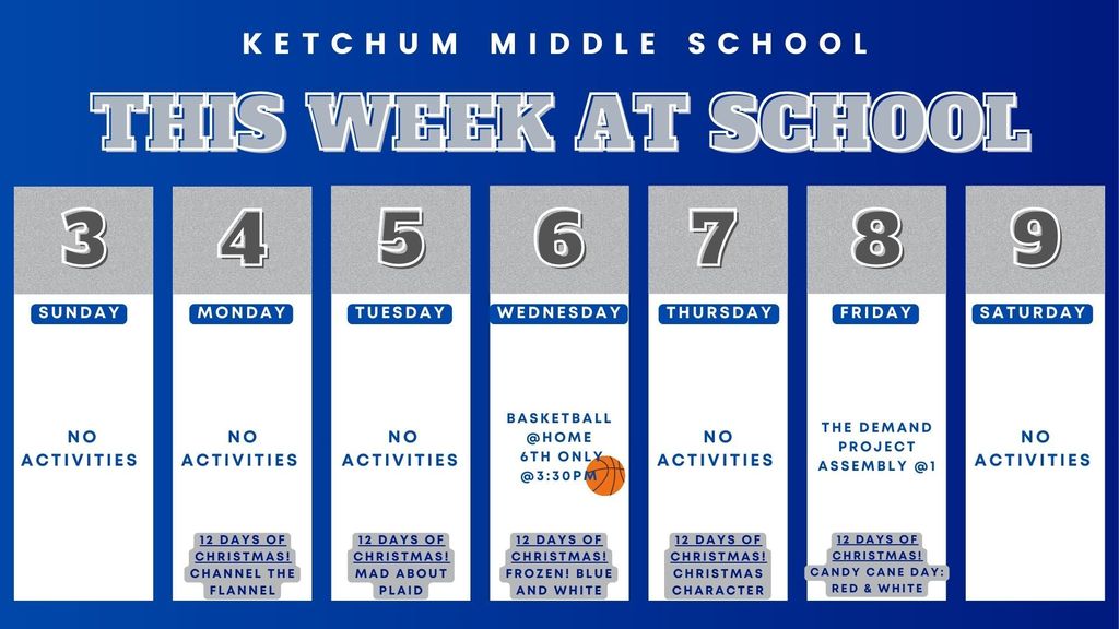 Peak at the Week! December 4th to 8th