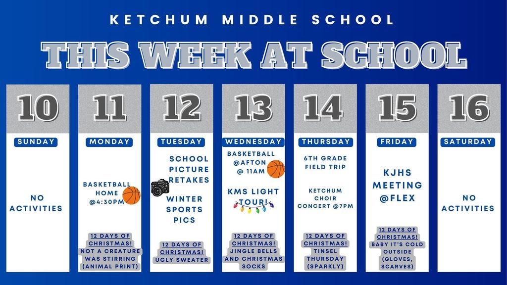 Peak at the Week for December 10th to 16th