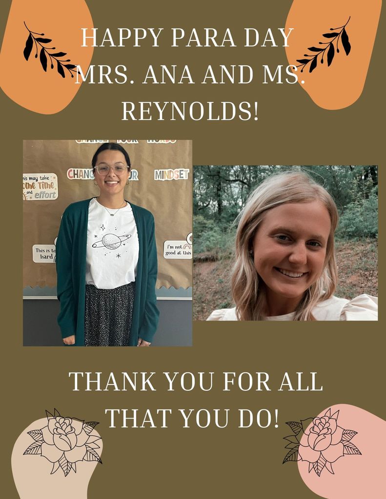 Happy Para day to Mrs. Ana and Mrs. Reynolds!