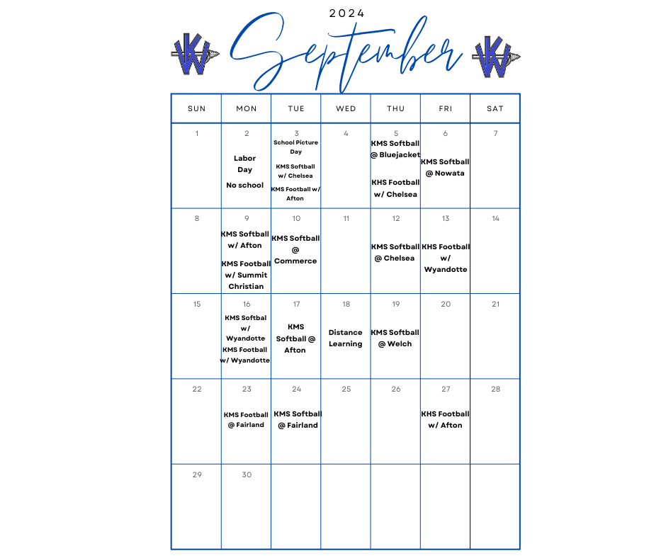 September Calendar