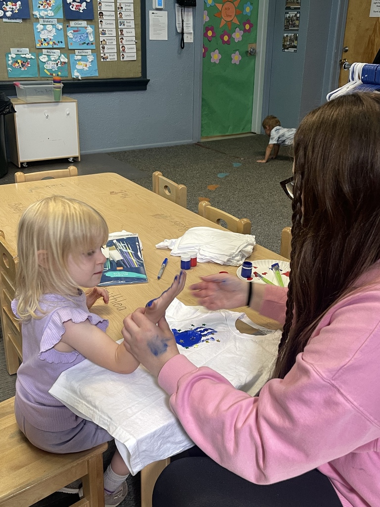 Shirt painting at the ELC