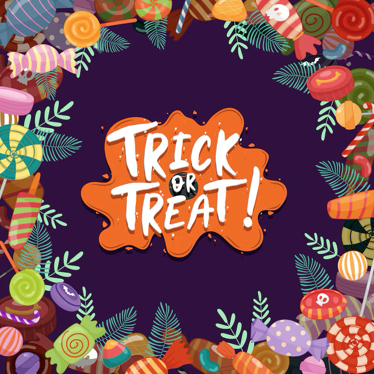 trick or treat graphic