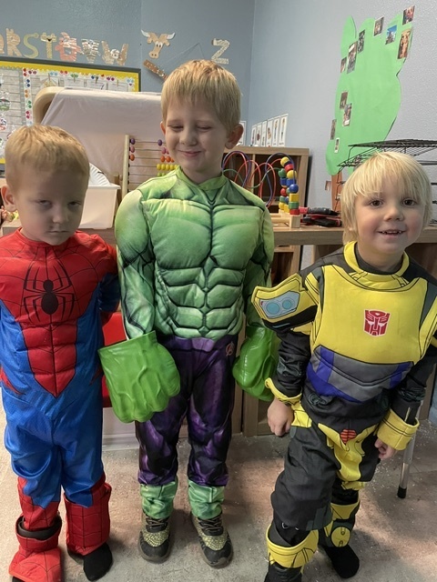 student dressed for halloween