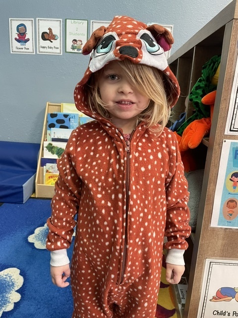 student dressed for halloween