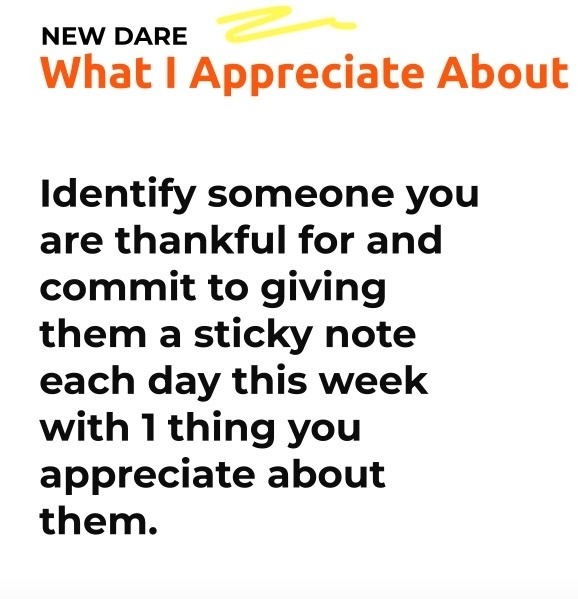 I appreciate you....