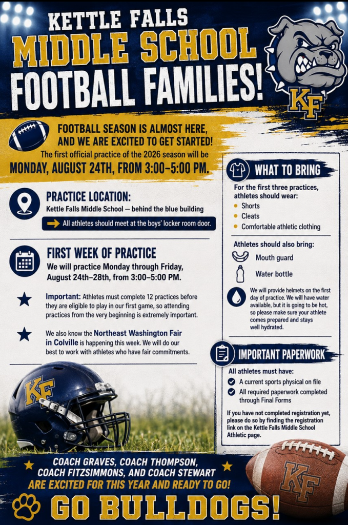 Middle School  Football Flyer