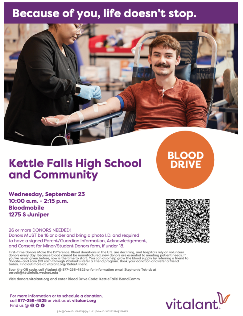 Blood drive flyer