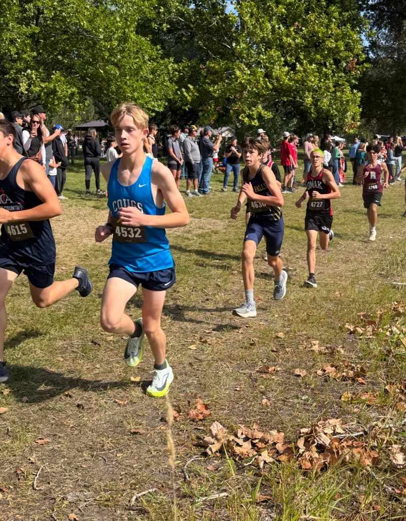 Cross country team running