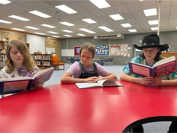 Students reading about the American Revolution