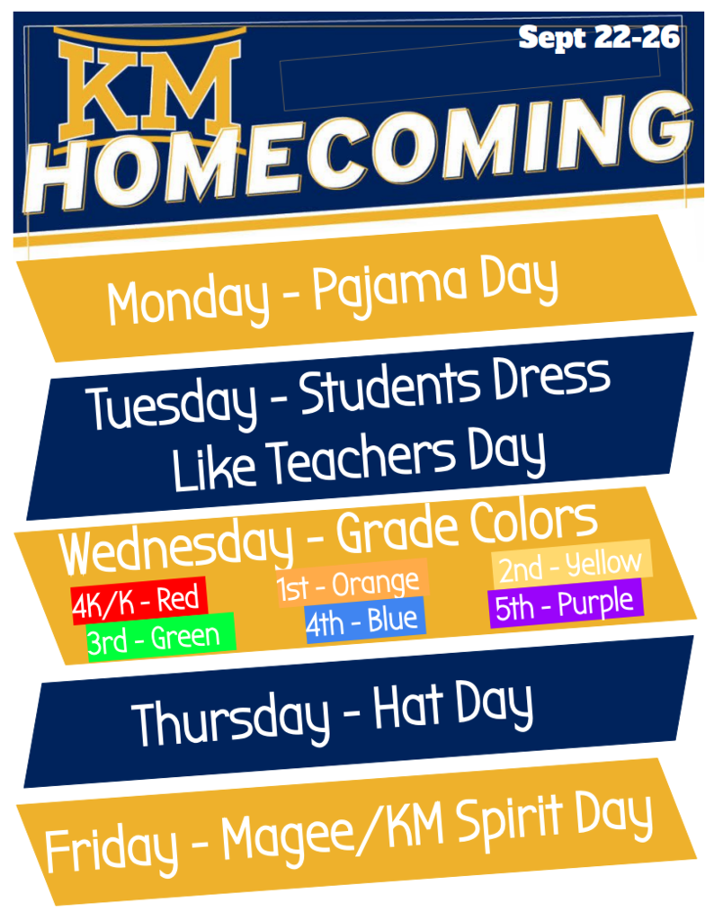 Homecoming Spirit Days 25-26