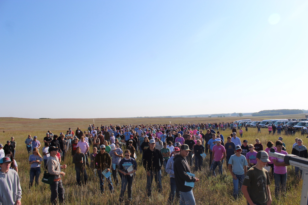 View of all the contestants for the State Range Judging Competition
