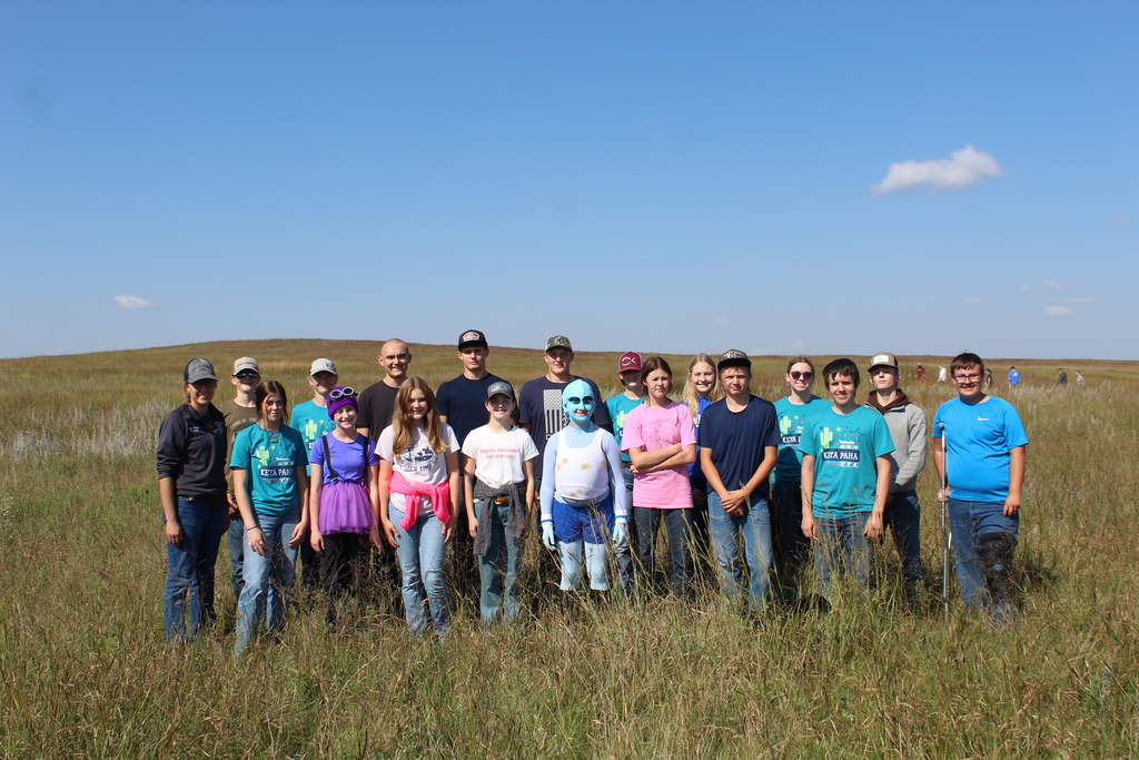 Back Row L to R: Mrs. Trahan, Dylan Schubauer, Nate Frick, Andrew Miller, Zach Wiebelhaus, Drake Johnson, Shelby Kepler, Karleigh Crawford, Courtnie Krueger, Wyatt Fowler, Trent Focken || Front Row L to R: Harley Fowler, McKenzie Rutar, Rileigh Crawford, Caitlyn Krueger, Bristol Caulfield, Taylor Fowler, Cash Arends, Thomas Carr 