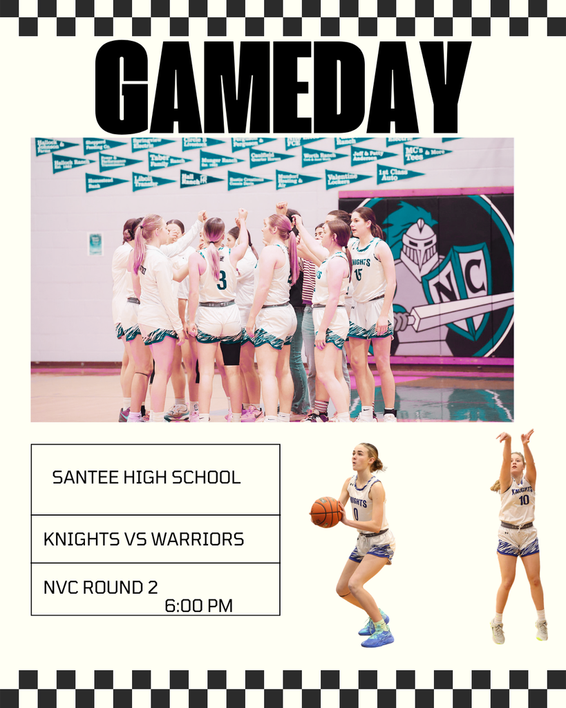 NVC Round 2 Lady knights basketball Fallon Wietzki, Karleigh Crawford 