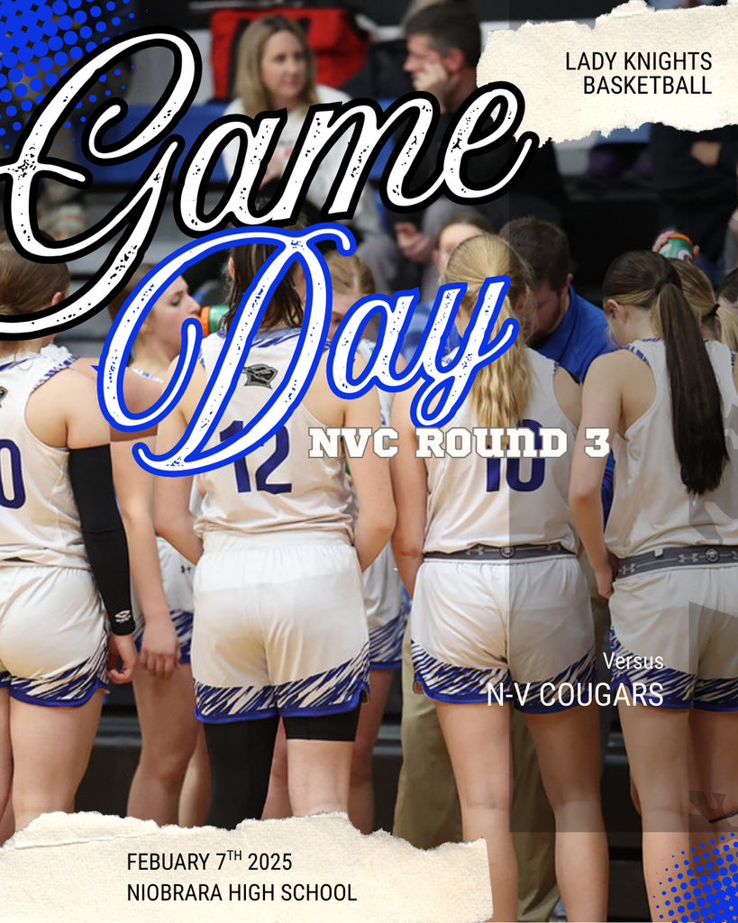 NVC Round 3 Lady knights basketball Team Huddle