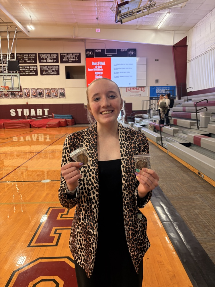 Zoey takes 3rd in serious and 4th in humorous