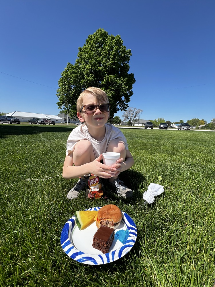 boy eating