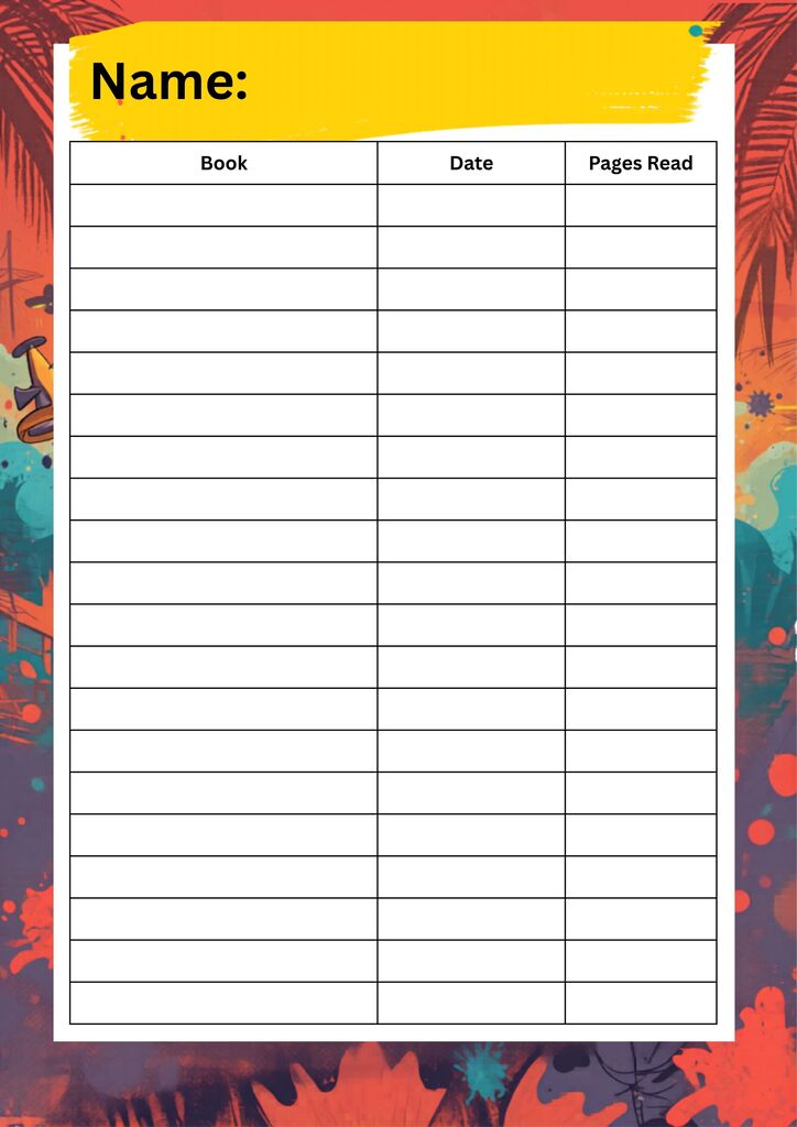 reading log