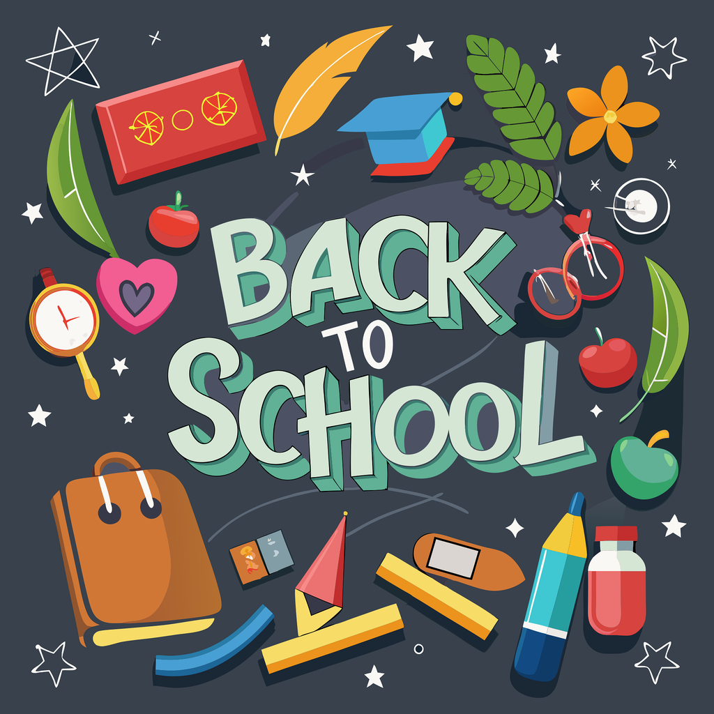 back to school words and pictures