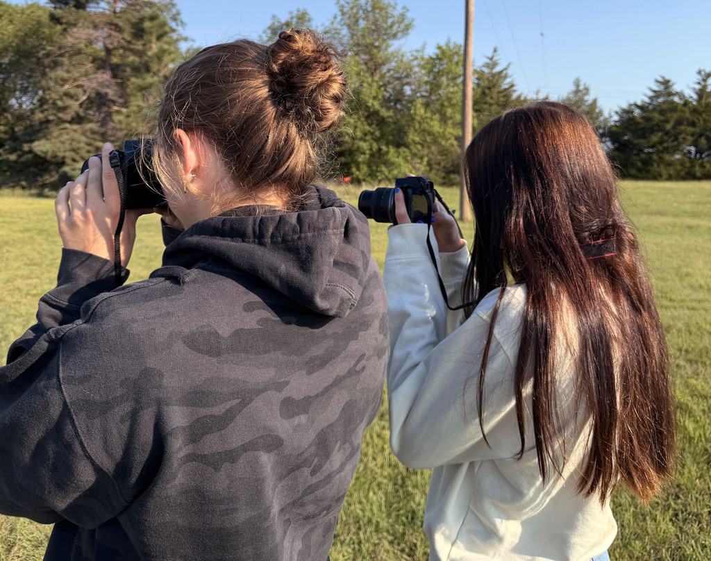 Harley and Courtnie trying the new cameras