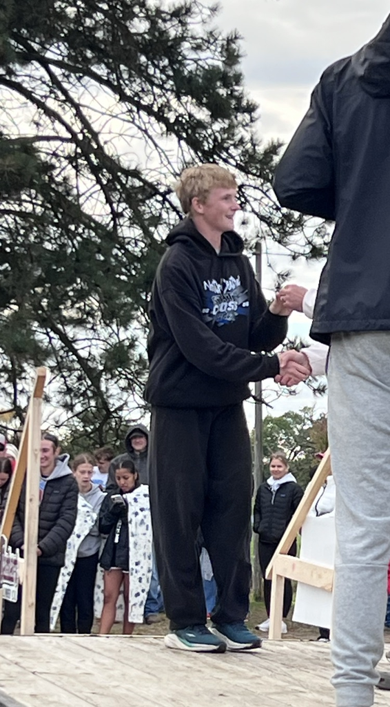 Nate getting his medal  