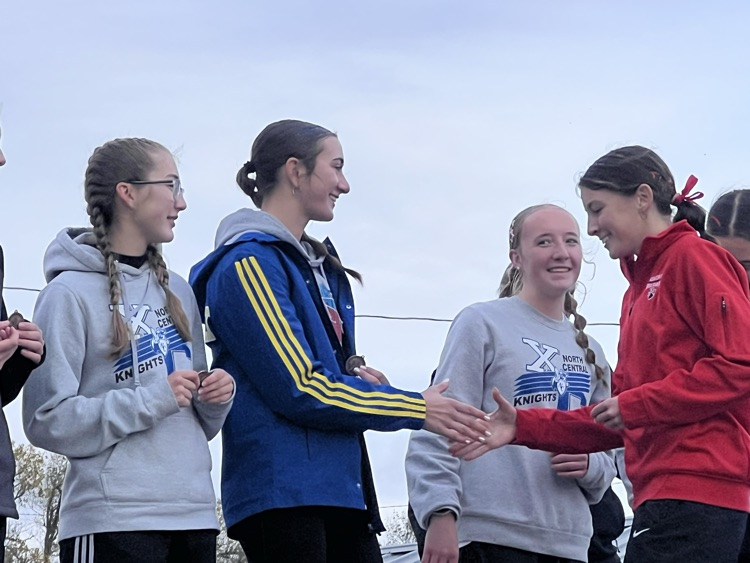 girls on podium