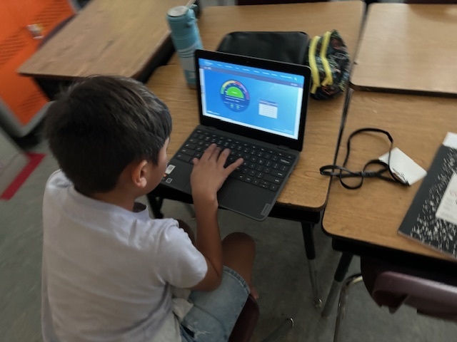 Checking the air quality!