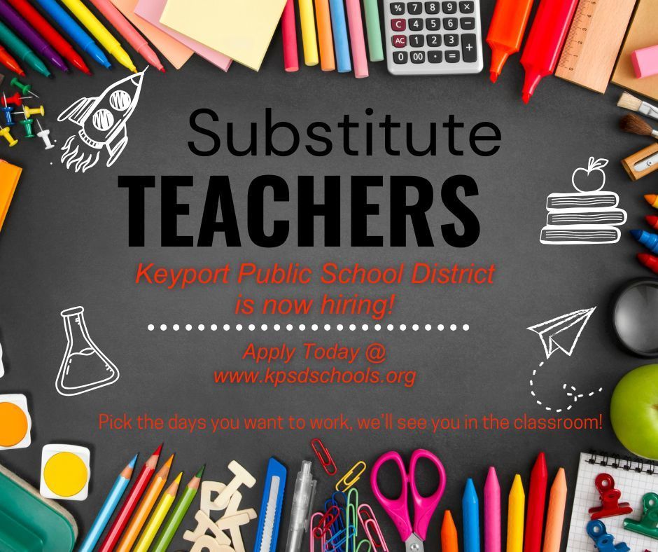 We are hiring Substitute Teachers.