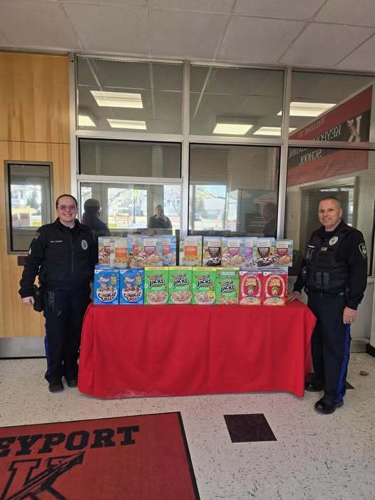 Thank you to Keyport PBA Local 223 for the donation of 34 cereal boxes.