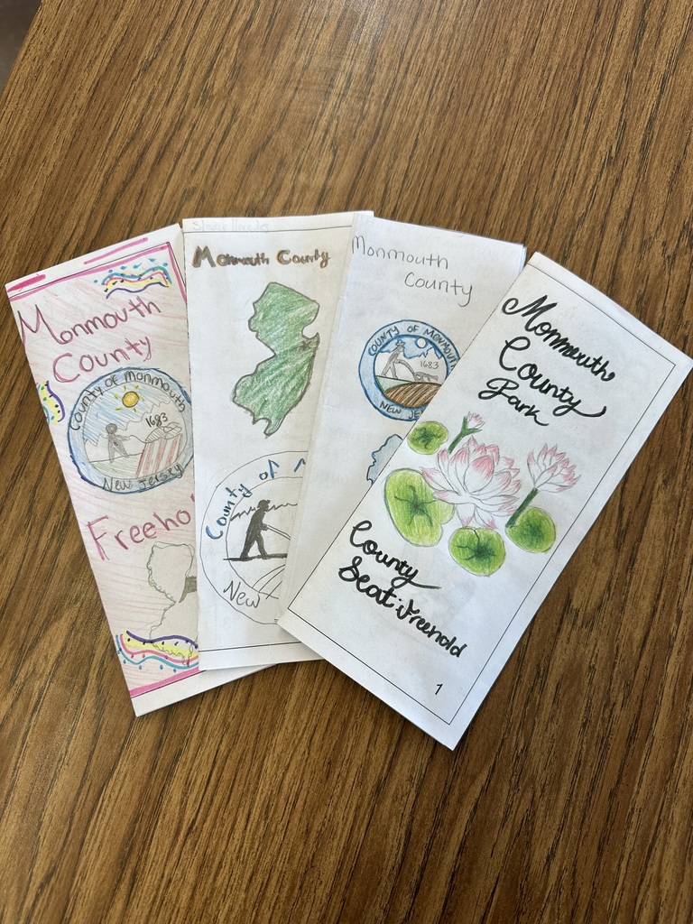 Student examples of Monmouth County brochures