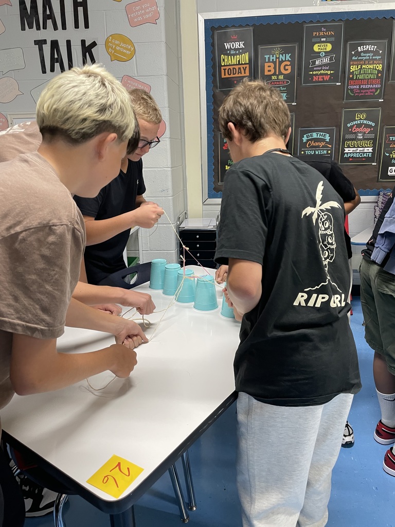 A little friendly competition on the first day of school! The students really got into the Cup Challenge today. Looking forward to working with the new Class of 2026!