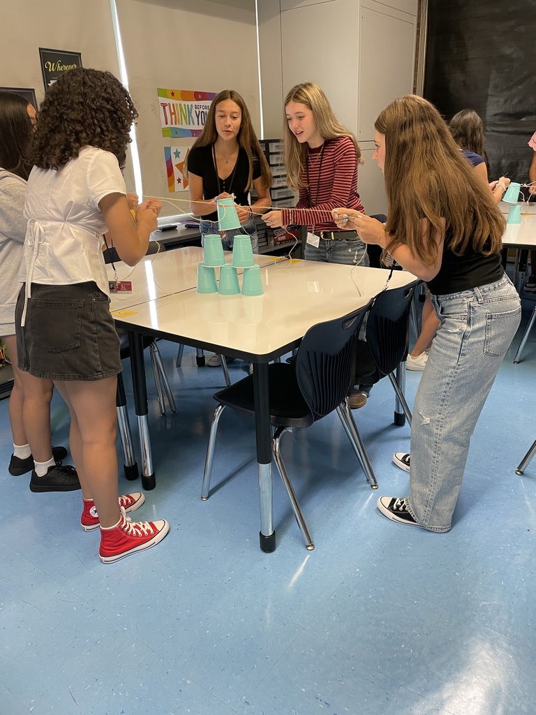 A little friendly competition on the first day of school! The students really got into the Cup Challenge today. Looking forward to working with the new Class of 2026!