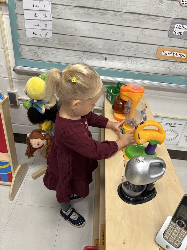 Exploring the areas in Pre-K! III