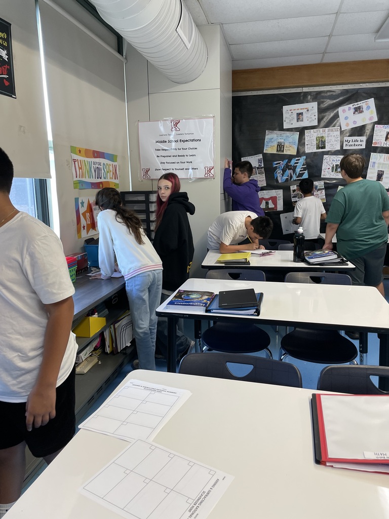 7th Grade Math students on a hunt for answers!