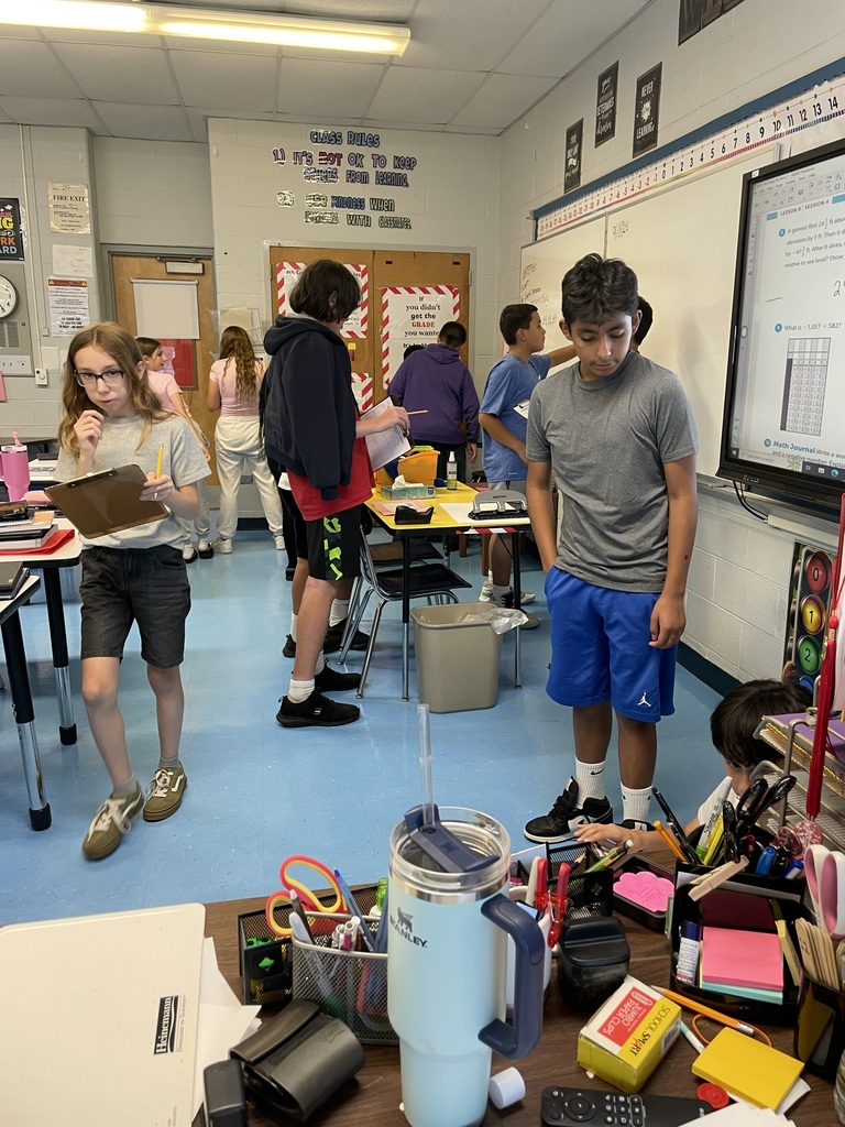 7th Grade Math students on a hunt for answers!