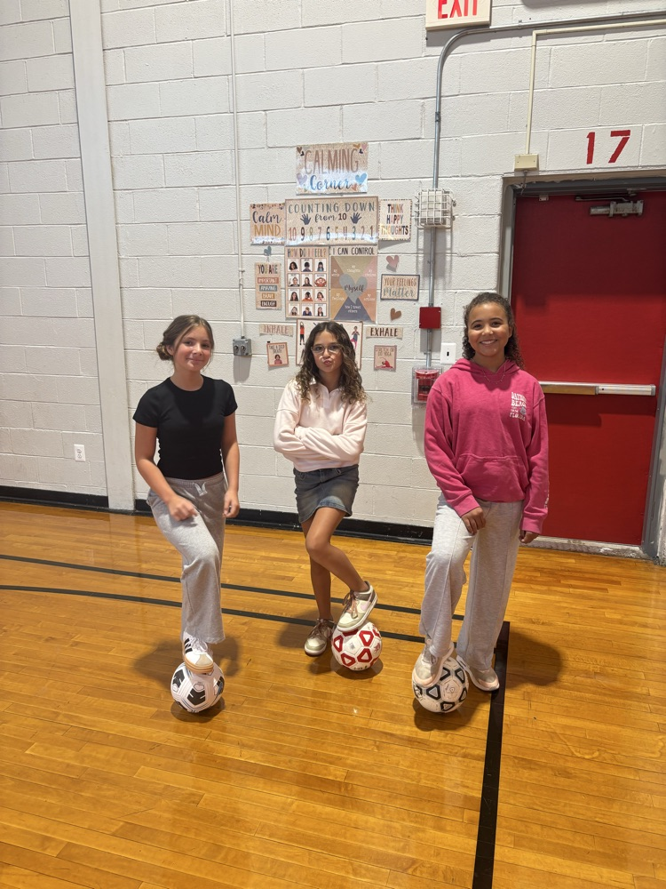 Our soccer unit begins in PE!