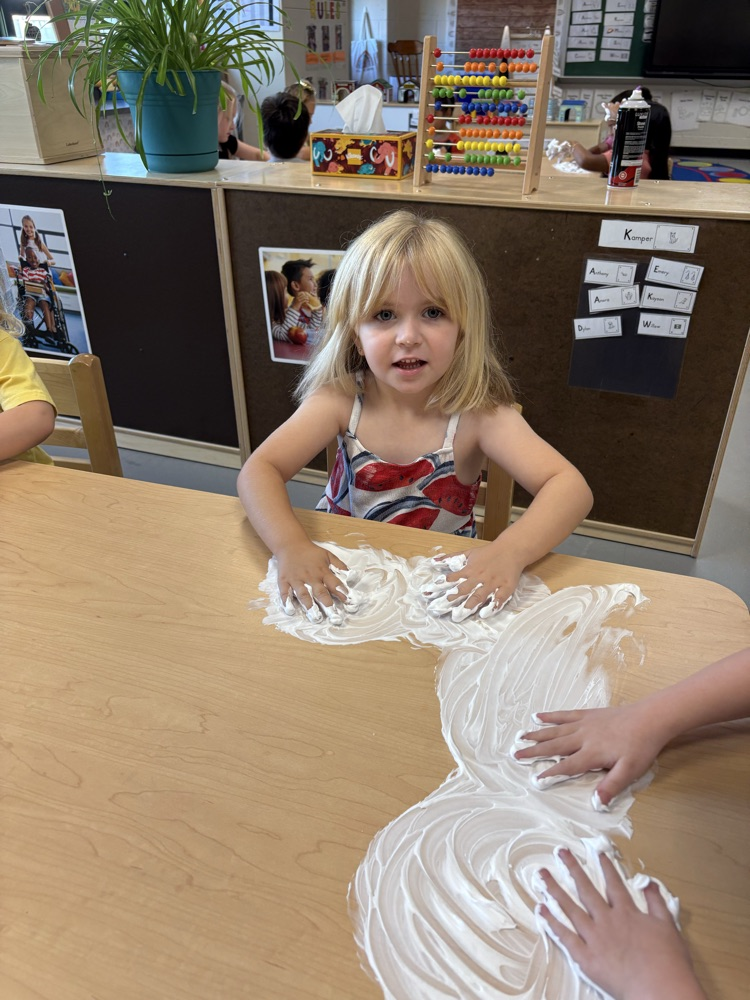 shaving cream fun!